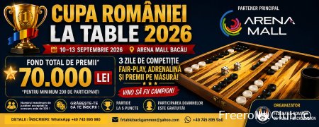 Sep 10-13.....*Cupa Romaniei La Table 2026