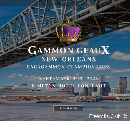 SEP 9-13......*ABT: 2026 GAMMON GEAUX NEW ORLEANS, KIMPTON FONTENOT....281/703-9304
